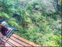 Aerial Slide At The White River Canyon Zip Line Rincon De La Vieja
 - Costa Rica