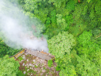 Aerial View Of Gayser In Borinquen Property Rincon De La Vieja Volcano
 - Costa Rica