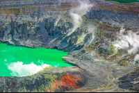 crater closeups poas volcano 
 - Costa Rica