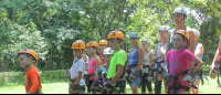 Children Listening To Instructions To Do Canopy Tour
 - Costa Rica