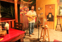 Guitar Man Playing At Al Chile Voila
 - Costa Rica