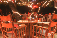 chairs and rope lights 
 - Costa Rica