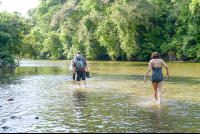 Hiking On Rio Claro Toward Its Rivermouth Corcovado National Park
 - Costa Rica