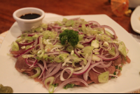 tabanuco tuna carpaccio 
 - Costa Rica