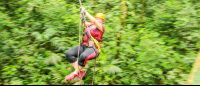 senderos aerios canopy tour during tarzan 
 - Costa Rica