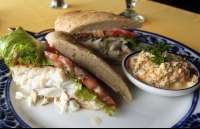 hotel cuna de angel snapper sandwich coleslaw 
 - Costa Rica