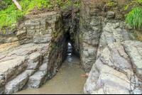 ventanas beach attraction thin cavern 
 - Costa Rica