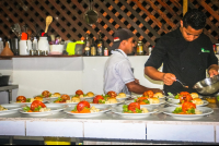 La Leona Staff Preparing Dinner Costa Rica
 - Costa Rica