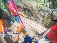 Getting Geared Up For Rappeling At The White River Canyon Zip Line Rincon De La Vieja
 - Costa Rica