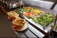 lunch salad bar at mastico restaurant 
 - Costa Rica