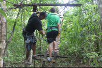 entering suspension bridge wingnutscanopy 
 - Costa Rica