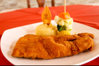 Breaded Fish Filet At Playa Carmen Restaurant
 - Costa Rica