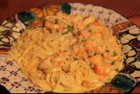 Fish Shrimp Spagetti At Ritmo Tropical
 - Costa Rica