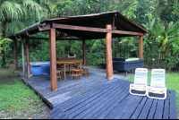 tree house lodge beach house patio 
 - Costa Rica