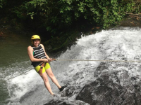 costa canyoning girl 
 - Costa Rica