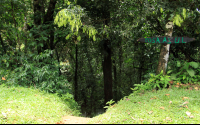 posa azul waterfall sign 
 - Costa Rica