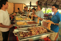 turtle beach lodge buffet 
 - Costa Rica