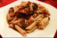 confusione shrimp mushroom penne 
 - Costa Rica