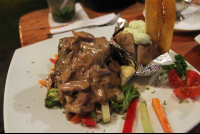 marlin tenderloin mushroom sauce 
 - Costa Rica